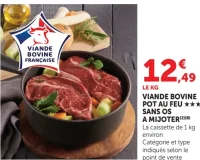 Viande bovine pot au feu *** sans os à mijoter