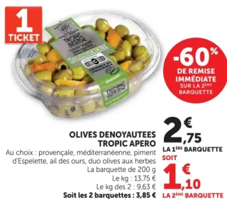 Tropic Apéro Olives Dénoyautées