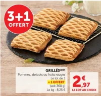 Grillés Pommes, abricots ou fruits rouges