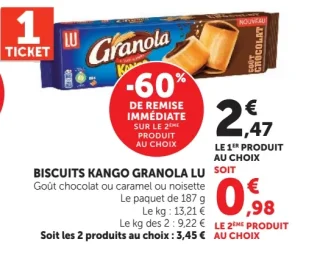 Biscuits Kango Granola LU