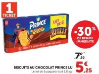 Biscuits au Chocolat Prince LU