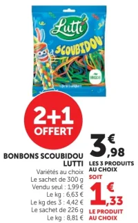 Bonbons Scoubidou Lutti