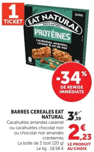 Barres Cereales Eat Natural