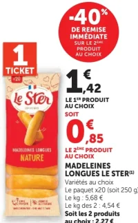 Madeleines Longues Le Ster Nature