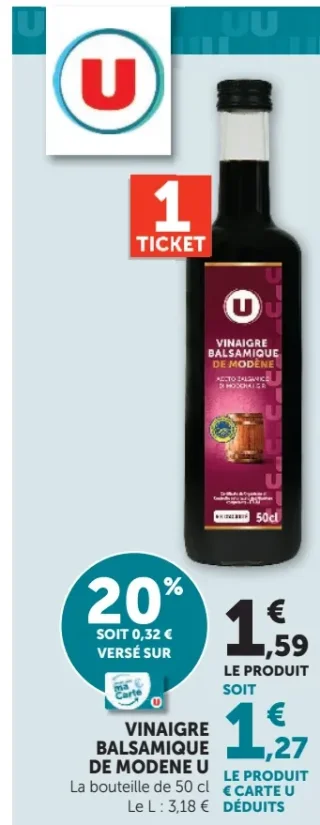 Vinaigre balsamique de Modène U