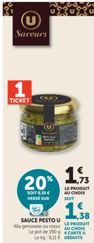 Sauce Pesto U Alla genovese ou rosso