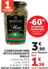 Cornichons Mini Petits Croquants Maille