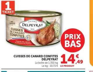 CUISSES DE CANARD CONFITES DELPEYRAT