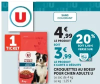 CROQUETTES AU BOEUF POUR CHIEN ADULTE U