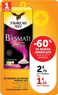 RIZ BASMATI DU PENJAB TAUREAU AILE