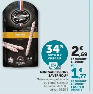 Mini Saucissons Savernou