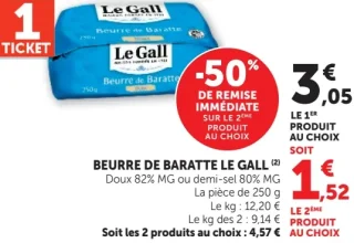 BEURRE DE BARATTE LE GALL