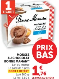 MOUSSE AU CHOCOLAT BONNE MAMAN