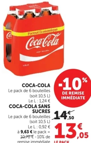 Coca-Cola ou Coca-Cola sans sucres