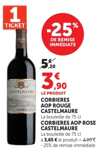 Corbières AOP Rouge Castelmaure