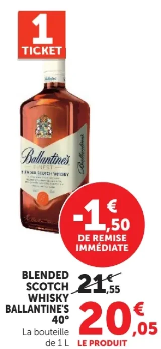 Blended Scotch Whisky Ballantine's 40°