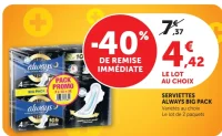 Serviettes Always Big Pack