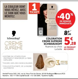 Coloration Creme Supreme Schwarzkopf