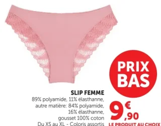 Slip femme U Collection