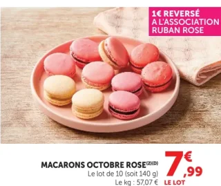 MACARONS OCTOBRE ROSE