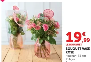 BOUQUET VASE ROSE