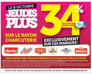 Rayon charcuterie sur les marques Herta, Aoste, Bordeau Chesnel, Saint Agaûne, Montagne Noire, Montorsi