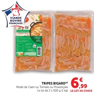 Tripes Mode de Caen ou Tomate ou Provençale Bigard