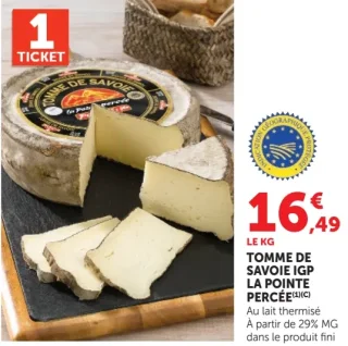Tomme de Savoie IGP La Pointe Percée