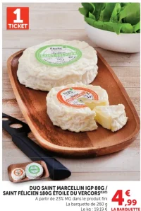 Duo Saint Marcellin IGP 80g / Saint Félicien 180g Étoile du Vercors
