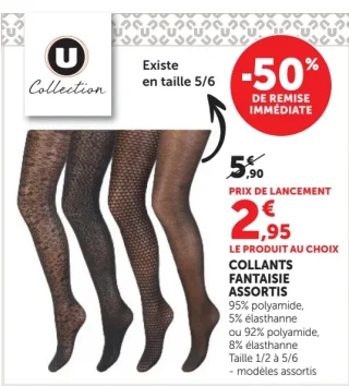 Collants Fantaisie Assortis U Collection