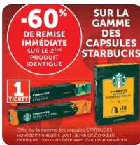 Sur la gamme des capsules Starbucks