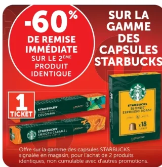 Sur la gamme des capsules Starbucks