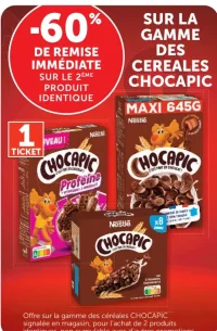 Sur la gamme des céréales Chocapic