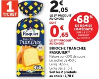 BRIOCHE TRANCHEE PASQUIER