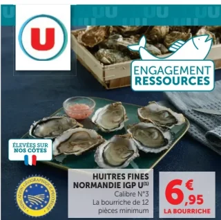 Huîtres fines de Normandie IGP U