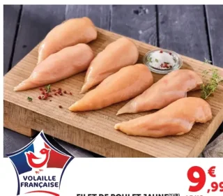 Filet de poulet jaune