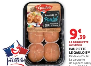 Paupiette de Poulet ou Dinde Le Gaulois