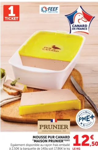 Mousse pur canard Maison Prunier