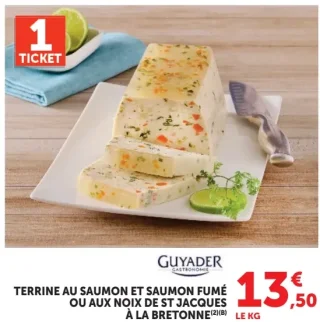 Terrine au saumon et saumon fumé ou aux noix de st jacques à la bretonne