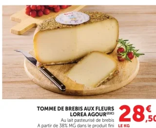 Tomme de Brebis aux Fleurs Lorea Agour