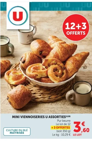 Mini Viennoiseries U Assorties