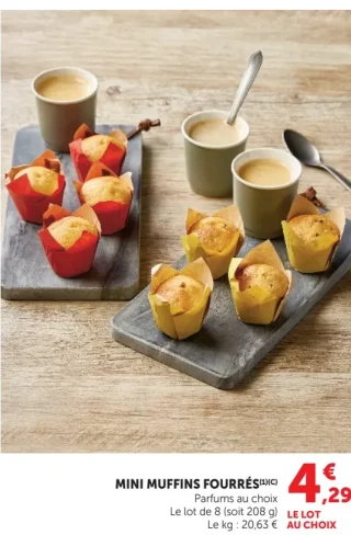 Mini Muffins Fourrés