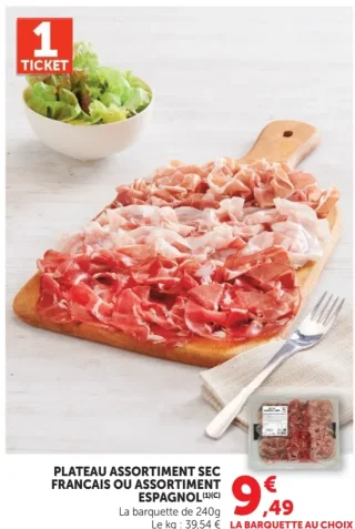 Plateau assortiment sec français ou assortiment espagnol