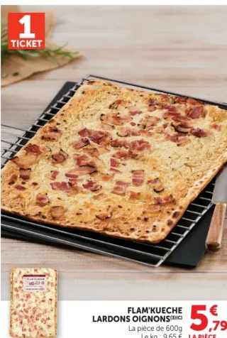 Flam'kueche Lardons Oignons