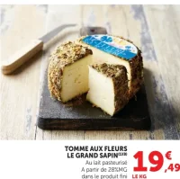 Tomme aux fleurs Le Grand Sapin