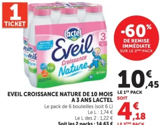 EVEIL CROISSANCE NATURE DE 10 MOIS A 3 ANS LACTEL