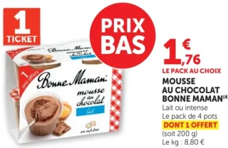 Mousse au chocolat Bonne Maman