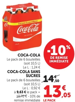 Coca-Cola ou Coca-Cola Sans Sucres