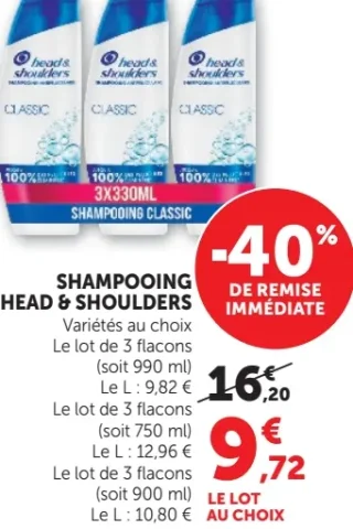 SHAMPOOING HEAD & SHOULDERS