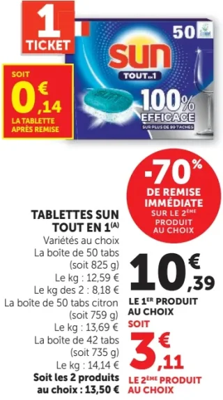 Tablettes Sun Tout en 1